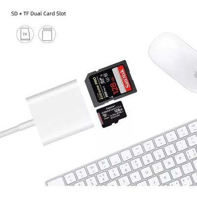 imagem do produto Adaptador Lightning Leitor Carto De Memoria Micro Sd iPhone - Greika