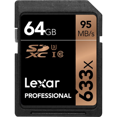 imagem do produto Carto de Memria Lexar SD 633x UHS-I 64GB