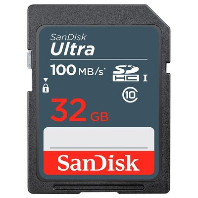 imagem do produto Carto de memria Sandisk SDHC 32GB 100MB/s - Sandisk