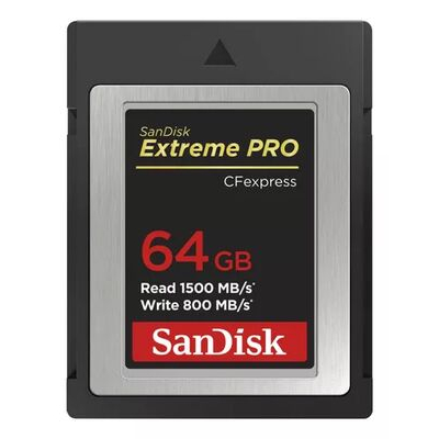 imagem do produto Carto Sandisk 64gb Extreme Pro Cfexpress Tipo B 1500 Mb/s - Sandisk
