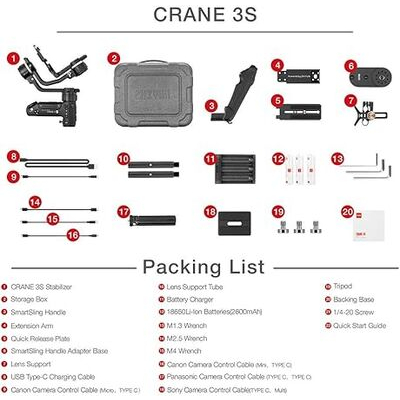 imagem do produto Estabilizador Gimbal Zhiyun Crane 3s P/ Dslr E Mirrorless